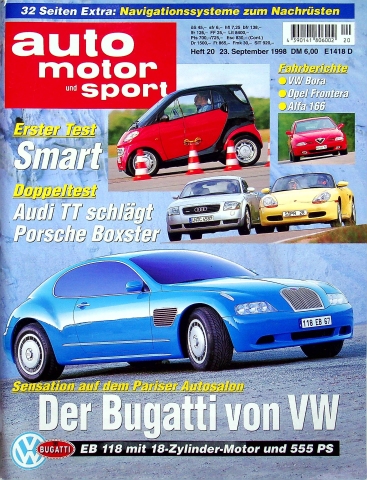 Deckblatt Auto Motor und Sport (20/1998)